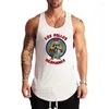 Men's Tank Tops LOS POLLOS Hermanos Funny Printed Sport Vests Gym Bodybuilding Sleeveless Workout Mens Fitness Muscle Running Shirts