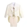 Clothing Sets SellingClassic little boy tailcoat/wedding party baby boy set/baby boy beige 5-piece setL2405