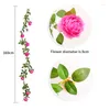 Декоративные цветы 180 см. Искусственная виноградная лоза подделка роза пин ротан