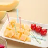 Wegwerp Flatware 50 St. Fruit Vork Food Picks Children Snack Cake Dessert Forks Bento Accessories Christmas Party Decor