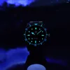 Начатые часы RollStimi мужские часы 2024 Роскошные автоматические автоматические NH35 Movt Механические наручные часы светящиеся керамические рамки на 100 метров водонепроницаемые матовые