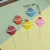 5pcs bougies gâteau à la crème glacée colorée joyeux anniversaire bougie childans activité de fête créative amour ancêteur décoration de cuisson