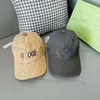 Casquette Black Hat Designer Ball Caps voor unisex Casual sportbrief Caps Sunshade Persoonlijkheid Simple Hat