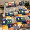 Set di biancheria da letto da 3/4 pezzi di copertura del piumino set di biancheria da letto divertimento di letti morbidi comodi comodi lettiere king size