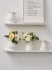 Вазы высококлассная ретро -керамическая ваза с белой водой украшение гостиной обеденный стол поднятый цветочный композиционный