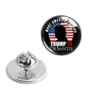 Broches 2024 Vêtements American Glass Crystal élection Trump Metal Badge épingles