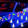 Andere feestelijke feestbenodigdheden 6 stuks Xmas Car Decorations Christmas Reflecterende koelkast Magneten lichte bal kabouter Berries stickers dhchv
