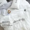 Ensembles de literie en coton lavé en couleur de couleur unie en couleur luxe Luxury mignon de conception de chambre à coucher ropa de cama décoration ec50ct