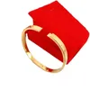 High quality bracelet cartter gift online sale Great Bracelet female screw Gold non fading jewelry with common cart