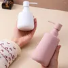 Bottiglia di shampoo di distributore di sapone liquido piccolo incendio ad alta temperatura ceramica e rotonda per materiale per la casa per le mani forniture domestiche semplici