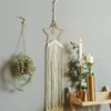 Dekorativa figurer Dream Catcher Ring Star Shaped Frame Iron Macame Hoops Diy Wedding Wind Chime Hanging Decorations Craft Tool Accessory