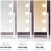 Kompakt Aynalar 9/12 LED Makyaj Ayna Masası Ampul Soyunma Masası Masaüstü 3 Karartma Yatak Odaları Ev Kullanımı LED Dolgu Aynası D240510