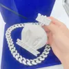 Prix de bijoux glacé en gros Miami Sterling Silver for Men Pure 925 VVS Moisanite Diamond Cuban Link chaîne