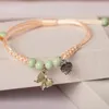 Braccialetti Charm Heart Draganfly String Peach che agita Bracciale regolabile Butterfly Design Ombralla Design Cine Girls Friendship Jewelry