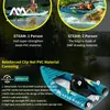 Aqua Marina Steam 12 People Canoe Kayak Uppblåsbar båt 840D PVC Fishing Kayaks Paddle Fun Water 10L Waterproof Bag 240509