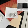 Boutique 925 Silver plaquée Eartstuds Brand Designer New Fashion Trend Earstuds de haute qualité DIAMME SPARED DESIGN ELS ALSTUDS AVEC BOX BIRGNED POURY
