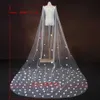 Wedding Hair Jewelry Womens Cape Bridal Cloak Veils Long Cathedral Style Wedding Shawl Wedding Dress Accessories for Shoulder Decoration 3D Flowers Bolero VPG20