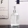 Liquid Soap Dispenser 400ml Glass Bathroom Accessories Shampoo Bottle Hair Conditioner Shower Gel Manual Press Nordic