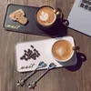 Кружки Nordic Ins Ceramic Coffee Cufe Черное золото и белый маленький маленький европейский стиль роскошные чайные чашки с звездной ложкой Spoon