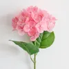 Fleurs décoratives rose rose rose branche de simulation artificielle Hortensia 3D Fake Flower Flower Table Table Decoration