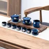 Conjuntos de teaware de luxo conjunto de chá chinês conjunto de cerâmica porcelana de porcelana vasos de cozinha de porcelana produtos domésticos