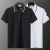 Męska koszulka polo Polos Hot Letnie Wzory haftowe z literami TEES Krótkie koszule na szyi klapowe Tops Asian Size S-3xl