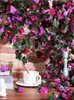 Fleurs décoratives 1pack Vin de rose artificielle fausse guirlande suspendue pour le mariage arc jardin maison chambre de bureau décor d'art mural