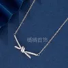 S925 Silver Tiffanyjewelry Heart Pendants Boutique V Gold High Edition Nackochle