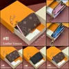 Premium Couather Mini Cute Wallets Holder Keychain Titular Bolsa de bolsa de moeda com caixa de presente