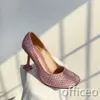 Designerska torba sandałowa z okrągłym palcem wydrukowanym z literami obcasami obiadowymi sznoelaces z diamentowymi wykończeniami moda damskie obcasy 4,5 cm klasyczne podróże codzienne zużycie