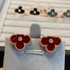 Pendientes de diseñadores Pendientes de trébol de trébol Pendientes de altura de los pendientes de la moda europea Pendientes de la fiesta de bodas Pendientes Joyas de San Valentín Regalo