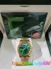 Avec des montres de mode de luxe d'origine Top Quality 8k Jaune Gold Green Diamond Di cadran en diamant 18038 Automatic Mens Men's Watch 78