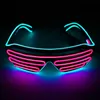 Lunettes lumineuses LED Halloween Bround Neon Christmas Party Bril Flashing Light Glow Sunglasses Glass Festival fournit des costumes