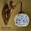 Wall Lamps DLMH Contemporary Mermaid Lamp Personalized And Creative Living Room Bedroom Hallway Bar Decoration Light