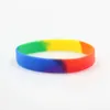 Bevorzugung Armband Party Regenbogen LGBT Silicon Buntes schwules Lesben -Stolz Armband