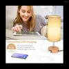 Tischlampen Berührungssteuerung kleine Lampe für Schlafzimmer mit 3 Beleuchtungsmodi Wohnzimmerwohnheimbüro (LED -Glühbirne) EU -Stecker
