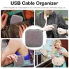 Förvaringspåsar ledare organisator USB -kabelfodral C laddning elektronik bärbar dator ryggsäck män skal digital gadget enhet