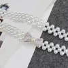 Gürtel elegante Frauen Perlen Taille handgefertigtes Brautperlen Perlen Elastic Wedding Accessoires