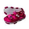 Sandalen süße Cartoon Blume Open Tode Rutsche für Kleinkinder und Mädchen hohl Eva Outdoor -Rutschen Kinder Casual Weiches Sohle Anti -Slip -Strand Sandalsl240510