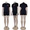 Hochwertige lässige Shorts-Set, Sportswear-Laufset von Girls, Designer Luxus-Marke, T-Shirt-Top-Shorts