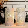2 Pack Modern Nordic Cylinder Table Lamp Night Light Candle Holder For Bedroom Illumination Warm White Present Rum Decor 240429