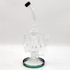 14 tum 8 armar stora bläckfisk multi färg teal champagne fab ägghakapsaxa glas bong dabber riggåtervinning rör vatten bongs rökrör 14mm kvinnliga gemensamma USA -lager