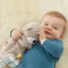 Baby Breath Bear calpesta Otter Plush Toy Doll Child Lascing Music Sleep Companion Sound and Light Regali 240510