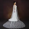 Wedding Hair Jewelry Womens Cape Bridal Cloak Veils Long Cathedral Style Wedding Shawl Wedding Dress Accessories for Shoulder Decoration 3D Flowers Bolero VPG20