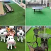Decorative Flowers Artificial Turf Grass Lawn Realistic Synthetic Mat Indoor Outdoor Garden Landscape Balcony For Pets Fake Faux Rug Home