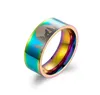 Titanium Ring Wolf en acier inoxydable à Moonlight Night Forest Wolf Prairie Wolf Ring Bijoux pour Man8601017