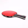 Racket de tennis professionnel Racket courte à manche à lame de carbone avec des boutons à double face dans le ping pong raquettes Case 240422