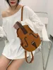 Waist Bags Foufurieux Brown Violin Shape Shoulder Bag For Teenage Girls Fashion Backpack Travel School Multiple Using Women Pouch Pu