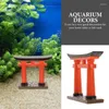 Figurine decorative giapponese Torii Gate Statue Aquarium Ornamenti Ornamenti Micro paesaggio Decorazione Simulazione di arenaria