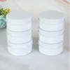 10g 15g 50g 60g Empty White Aluminum Cream Jar Pot Nail Art Makeup Lip Gloss Cosmetic DIY Travel Metal Tea Candy Tins Containersgoods R Hecs